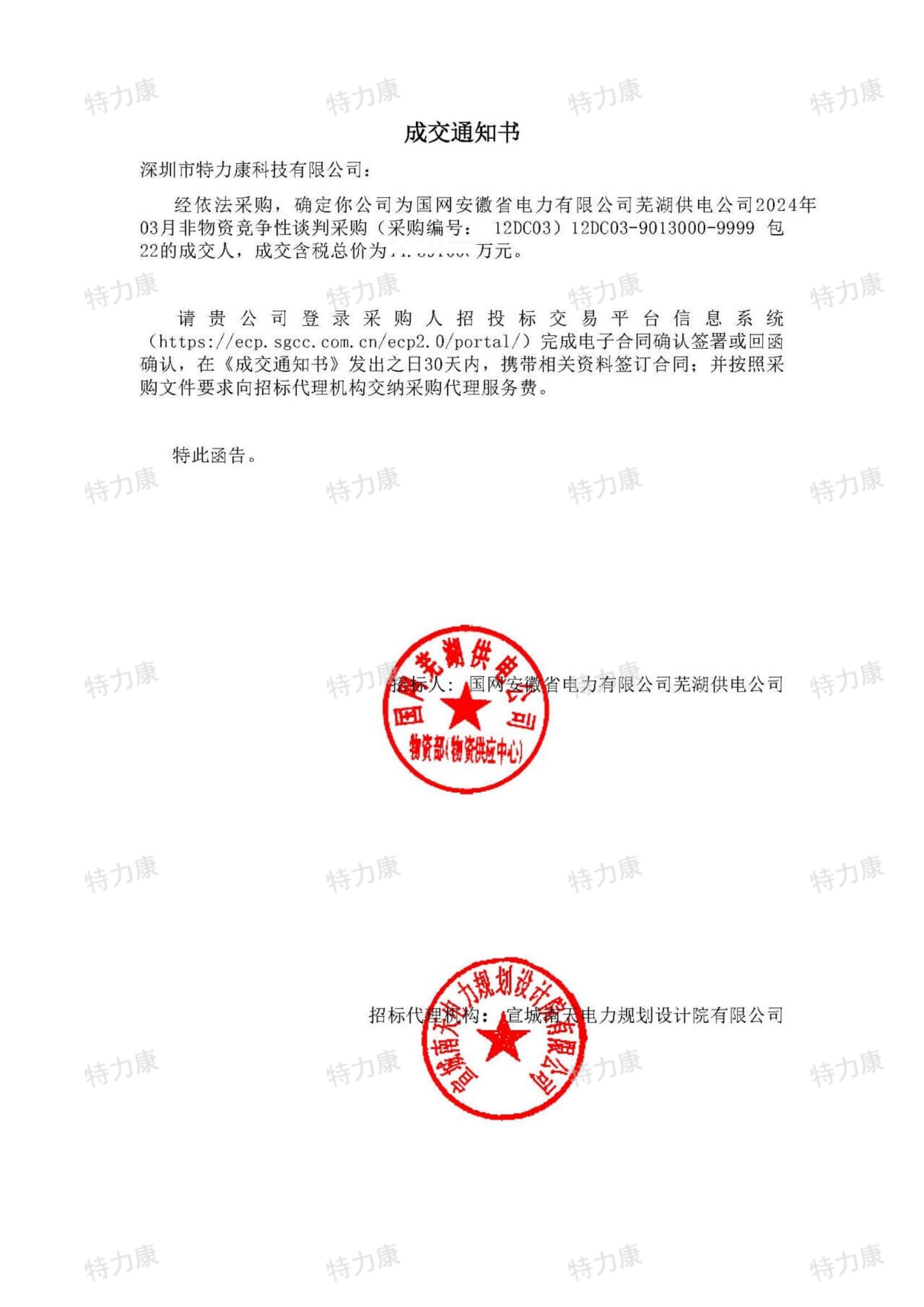 特力康中標國網(wǎng)安徽蕪湖供電公司2024年3月非物質.jpg